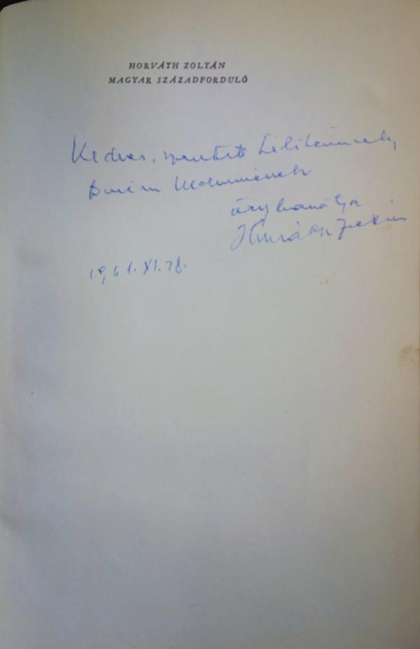 HORVÁTH Zoltán: Magyar századforduló