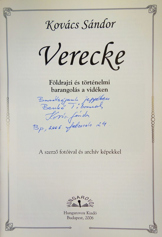 KOVÁCS Sándor: Verecke.
