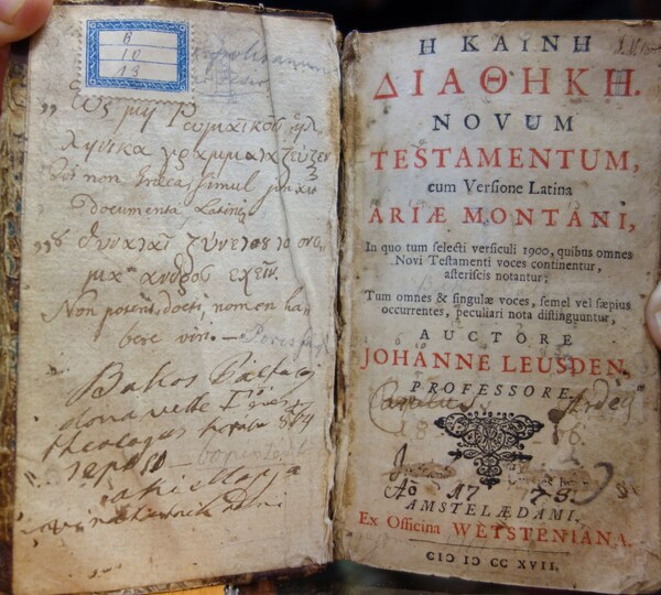 LEUSDEN, Johannes: He Kaine Diatheke