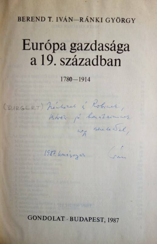 Berend T. Iván-Ránki György:Európa gazdasága a 19. században