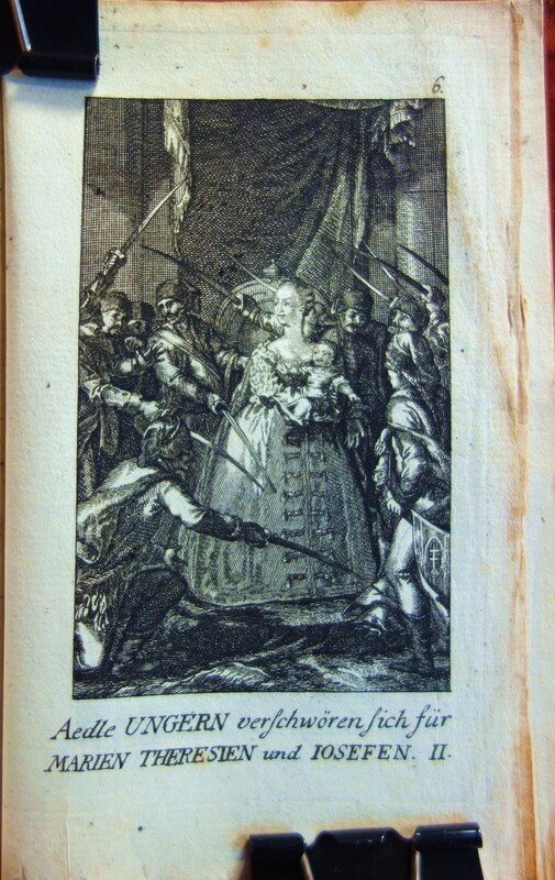 "Vitam et sanguinem"metszet:Mária Terézia, II.József.Pozsony