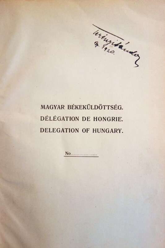 A MAGYAR BÉKEDELEGÁCIÓ ERDÉLYI JEGYZÉKEI