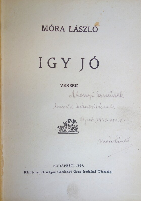 Móra László: Igy jó