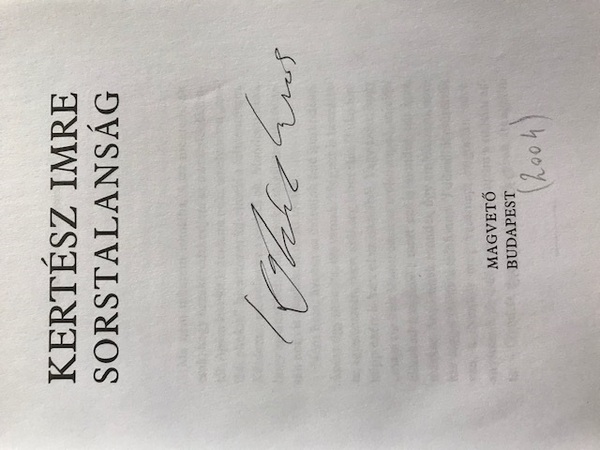 KERTÉSZ, Imre: Sorstalanság