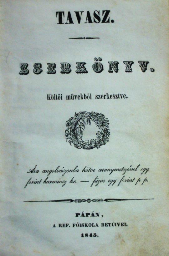 TAVASZ. Zsebkönyv.