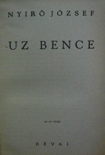 NYÍRŐ József: Uz Bence