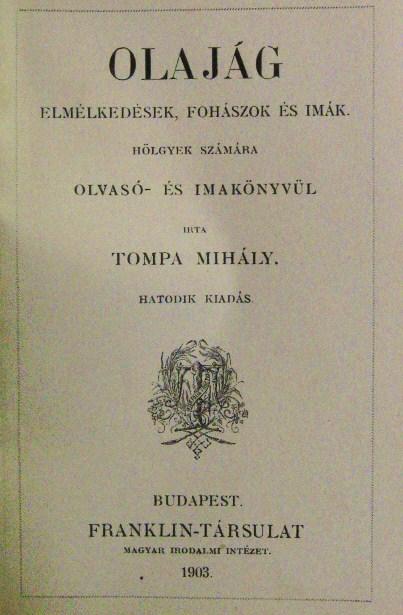 TOMPA Mihály: Olajág