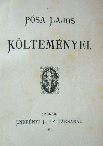 PÓSA Lajos Költeményei.