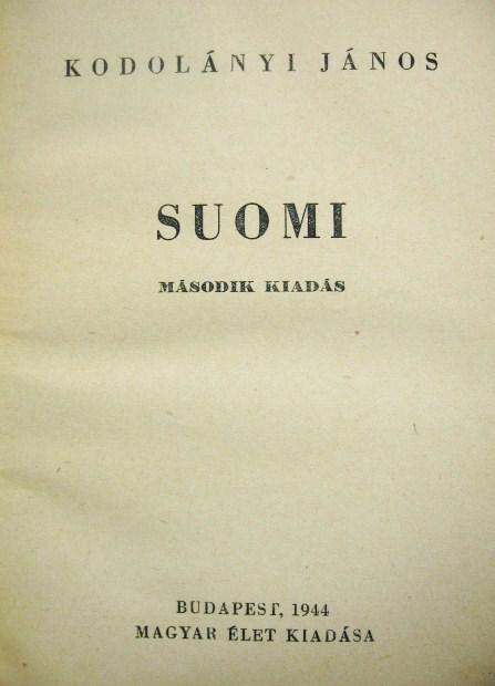 KODOLÁNYI János: Suomi