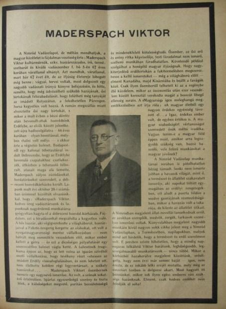 Nimród Vadászlap II.(XXIX) évfolyam. 1941.