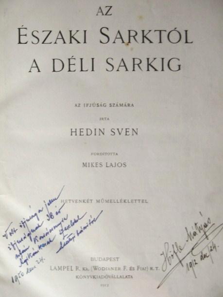 SVEN, Hedin: Az Északi sarktól a Déli sarkig.