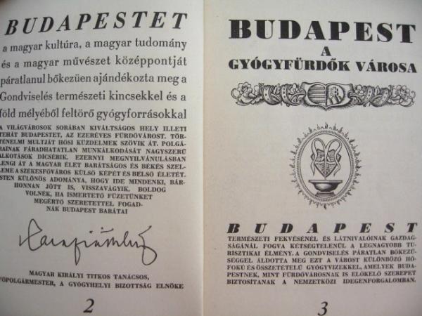 SZVIEZSÉNYI Zoltán (szerk): Budapest a gyógyfürdők városa.