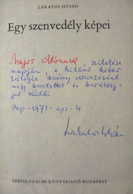 LAKATOS István: Egy szenvedély képei.