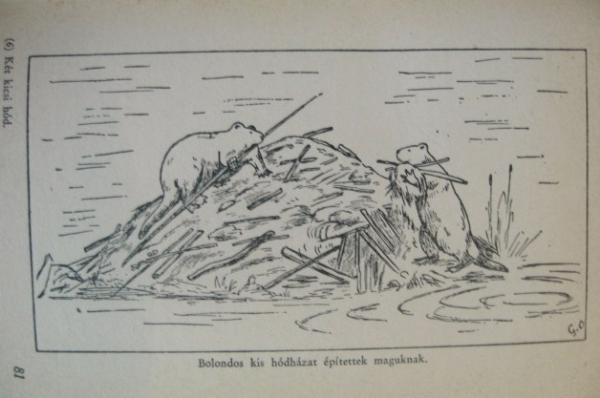 Szürke Bagoly (Grey Owl): Két kicsi hód.