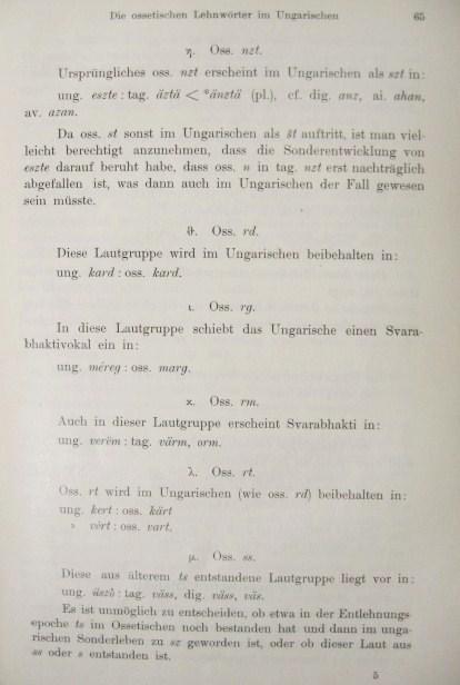 SKÖLD,Hannes: Die Ossetischen Lehnwörter im Ungarischen.