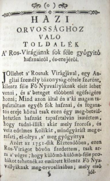 [Juhász Máté]:Házi különös orvosságok, mellyek az orvosok...
