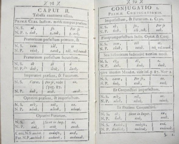 PERESZLÉNYI, Paulo (Pál): Grammatica linguae ungaricae.