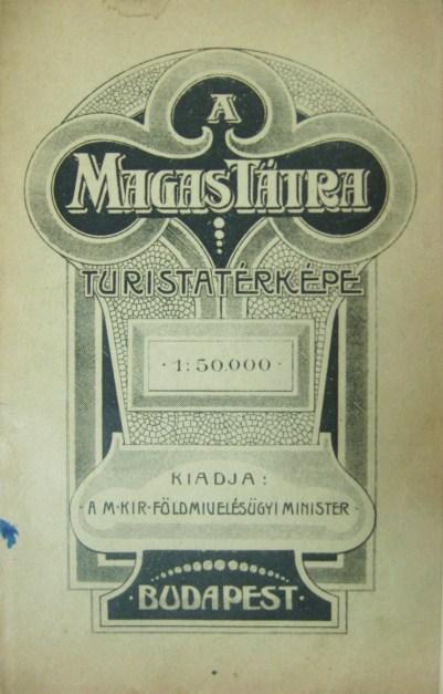 A Magas Tátra turistatérképe.