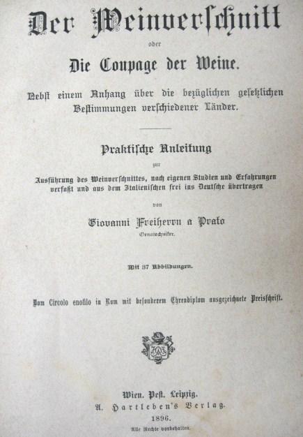 PRATO,Giovanni Napoleone: Presshäuser und Weinkeller