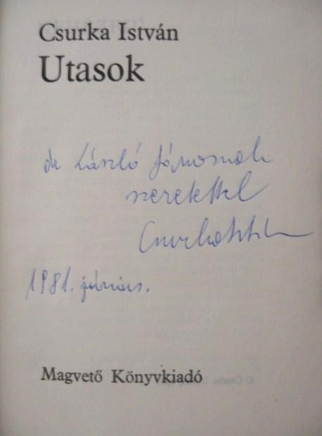 CSURKA István: Utasok.