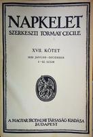 TORMAY, Cecile (szerk): Napkelet. 1931. január-december.