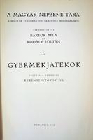 BARTÓK Béla - KODÁLY Zoltán (szerk): Gyermekjátékok.