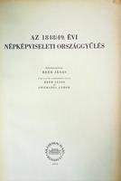 BEÉR J. (szerk): Az 1848/49. évi népképviseleti országgyűlés