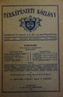 TÉRKÉPÉSZETI KÖZLÖNY I-VII. KÖTET