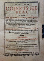 Fabricius Lorenz, Dantiscanus: Partitiones Codicis Hebraei,