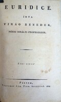 Virág Benedek: Euridice. [Versek]