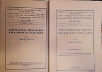 Tokody László: Magyarországi piritek kristálytani vizsgálata