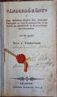 VÁNDORLÓKÖNYV (Karacs Ferenc Békéscsaba rézmetszetével)
