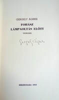 Gergely Ágnes: Fohász lámpaoltás előtt