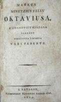 Markus Minutzius Felix Oktaviusa.